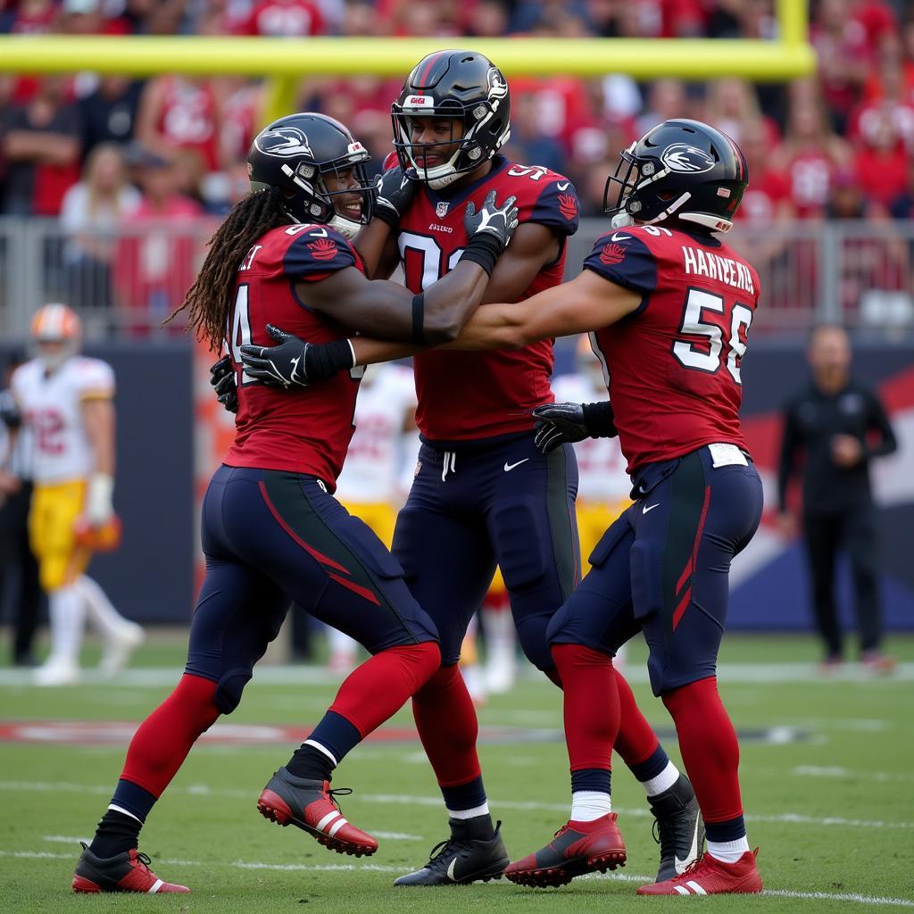 AAF Football Players Celebrating