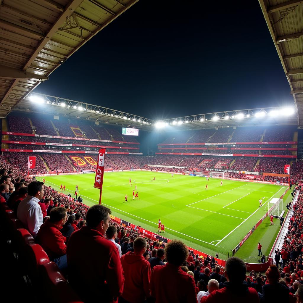 Aberdeen football match live at Pittodrie Stadium