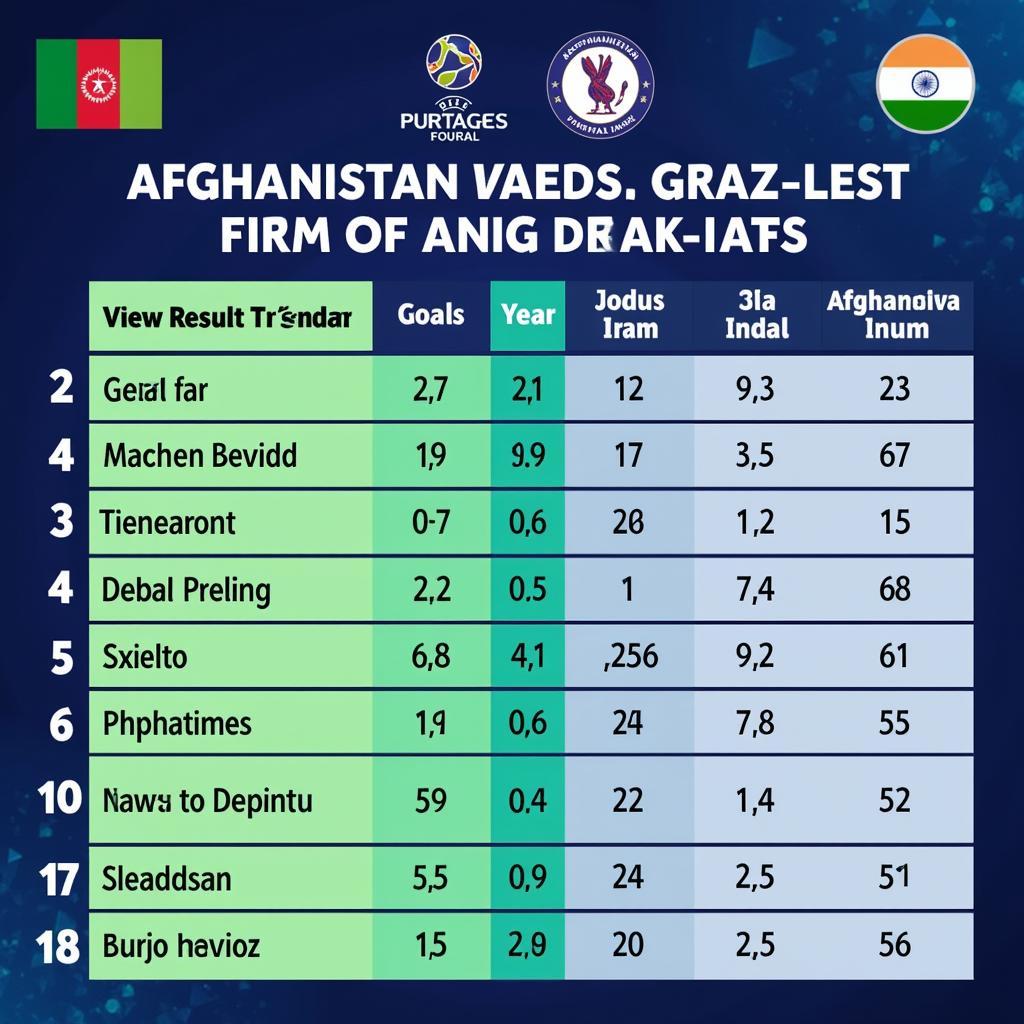 Phong độ gần đây của Afghanistan và India