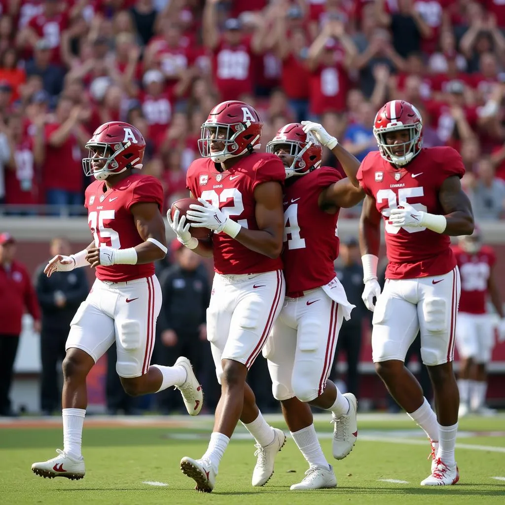 Alabama Football Celebration