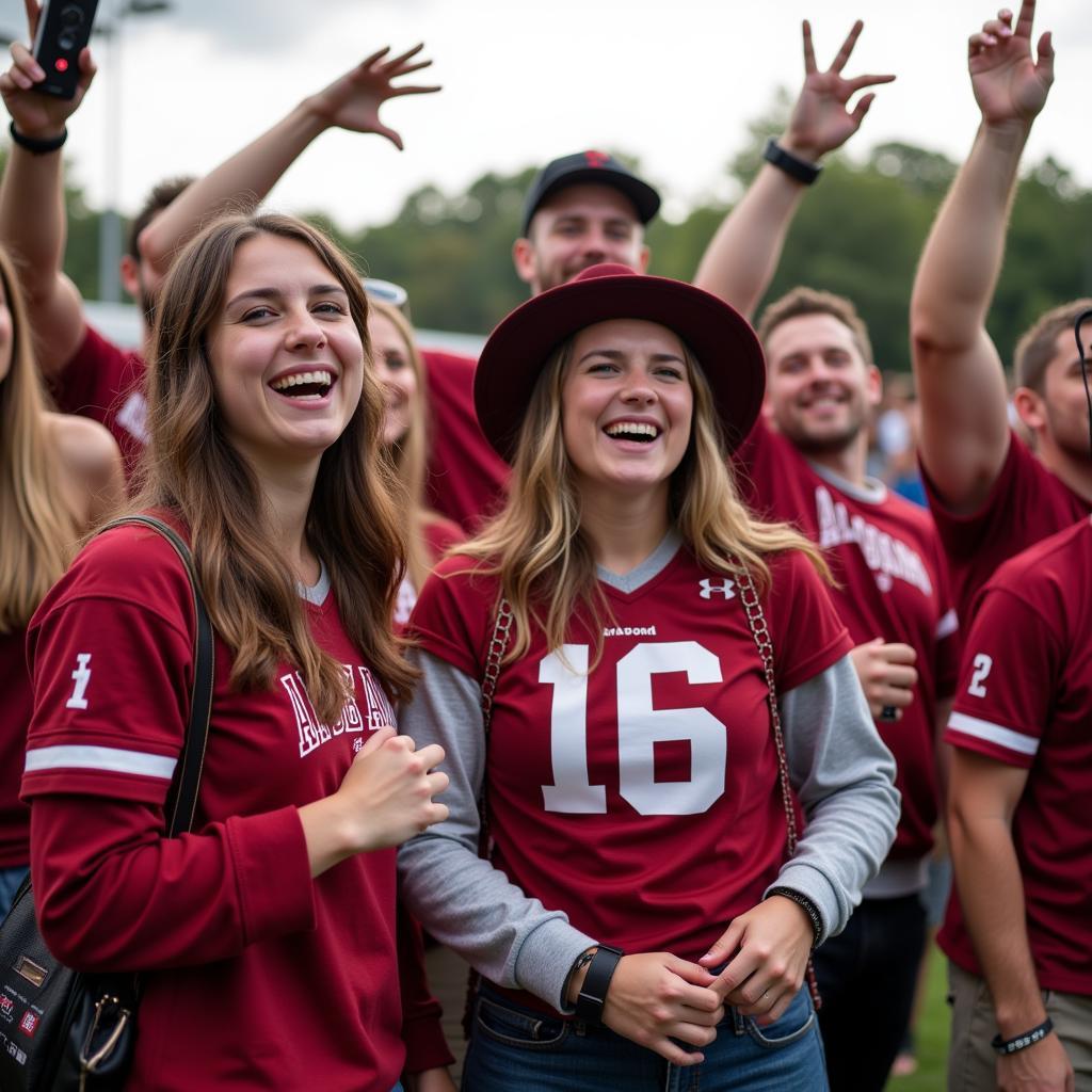 Alabama Football Fans Listening On Radio