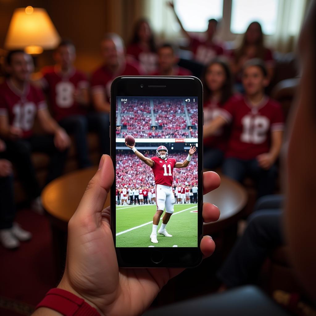 Alabama Football Live Stream on Mobile