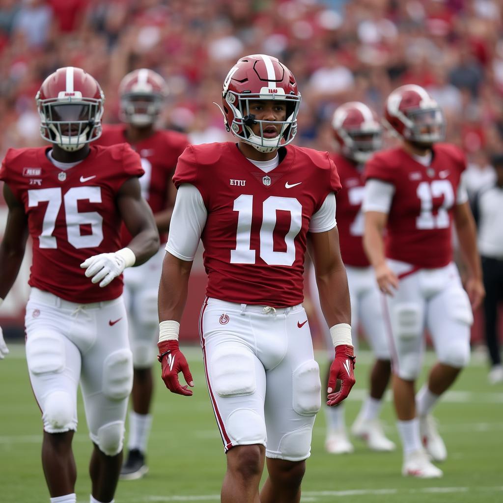 Alabama Freshmen Take the Field