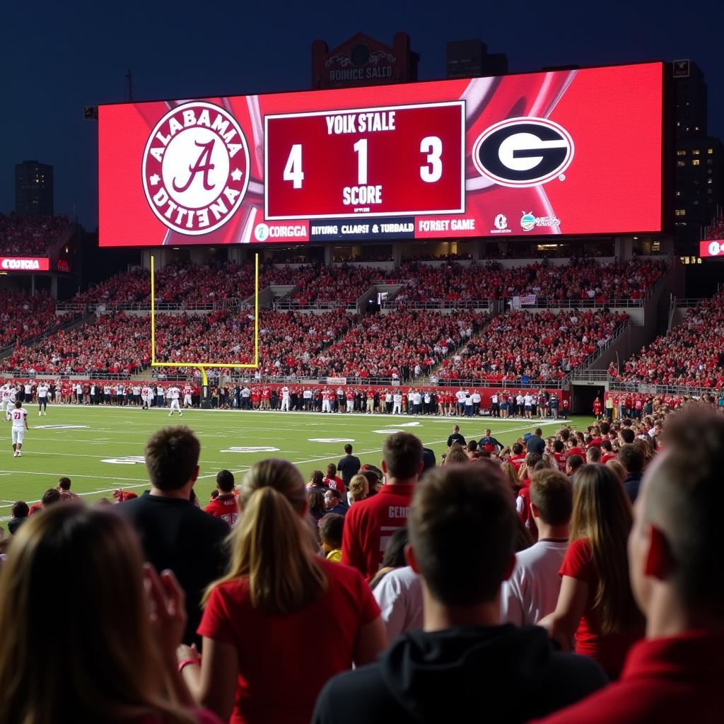 Alabama vs. Georgia Football