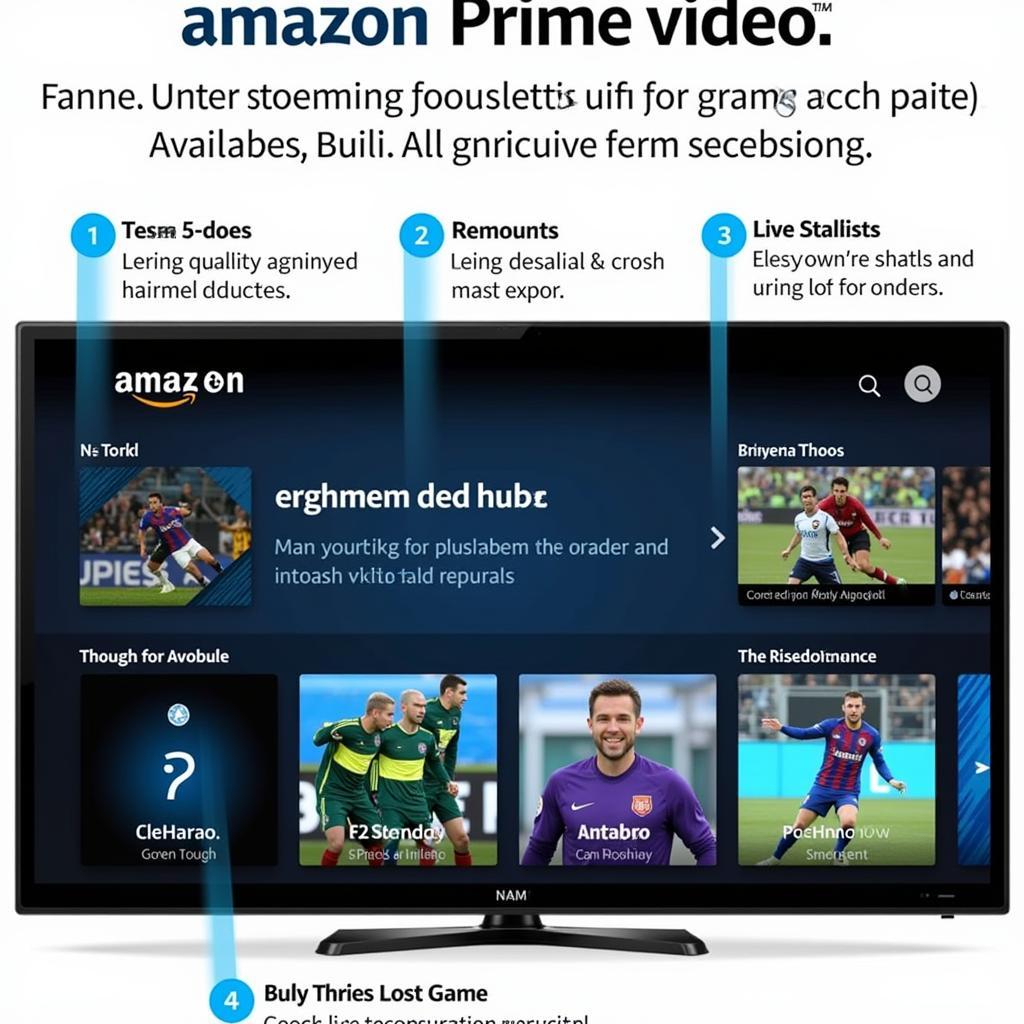 Amazon Prime Video Football Interface