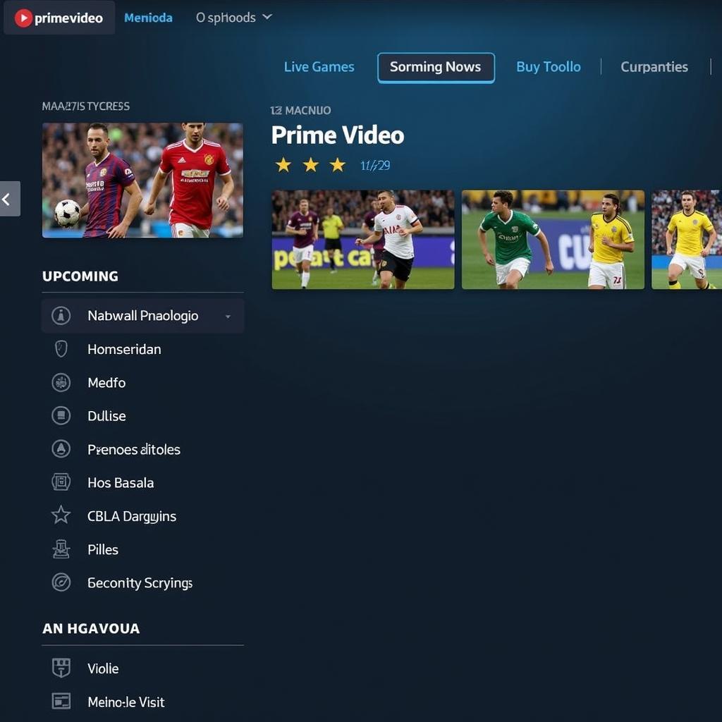 Navigating the Amazon Prime Video Interface for Live Football