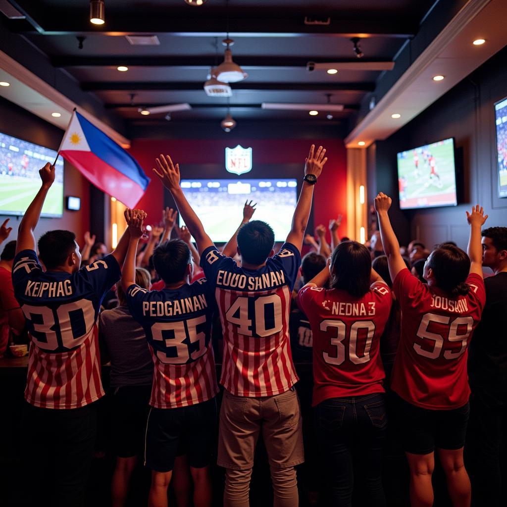 American Football Fans in Manila