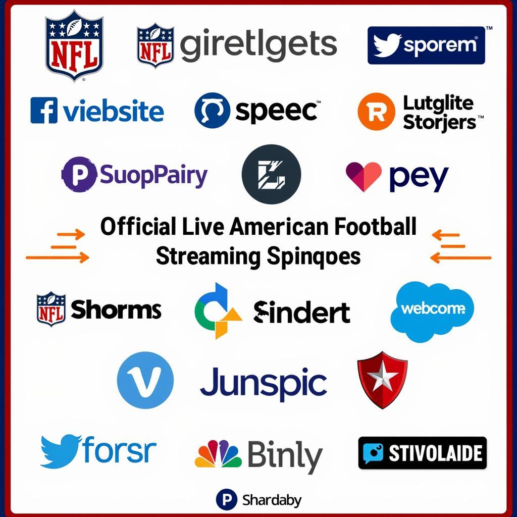 Various platforms for streaming American football