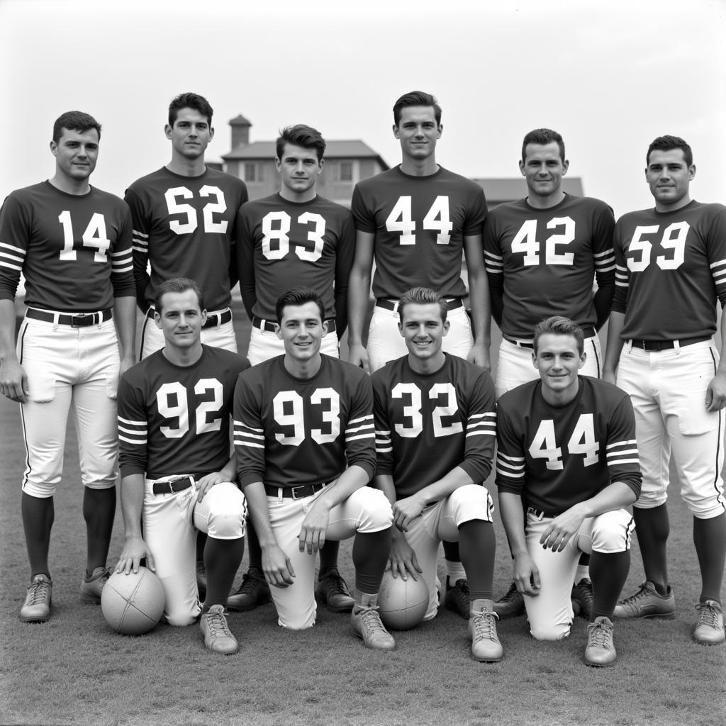 Historic Photo of Anadarko High School Football Team