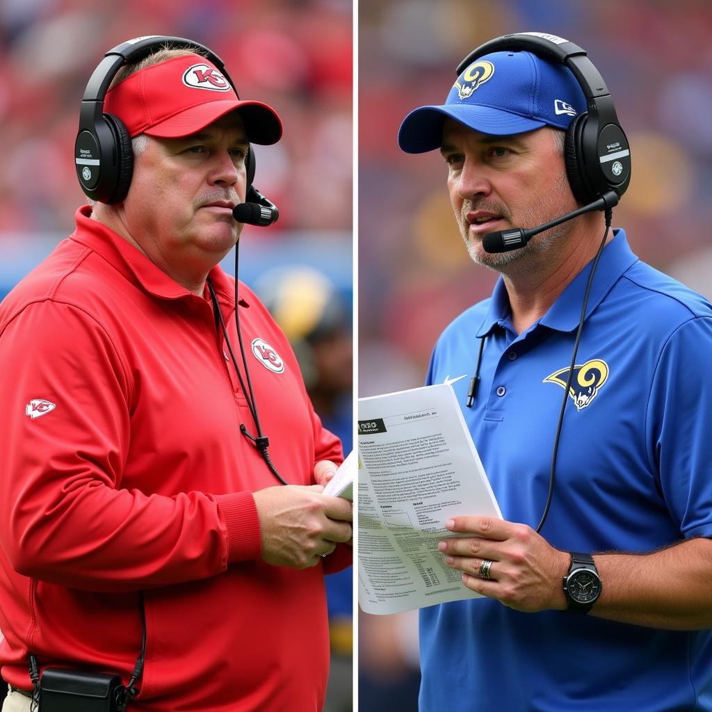 Huấn luyện viên Andy Reid và Sean McVay đấu trí