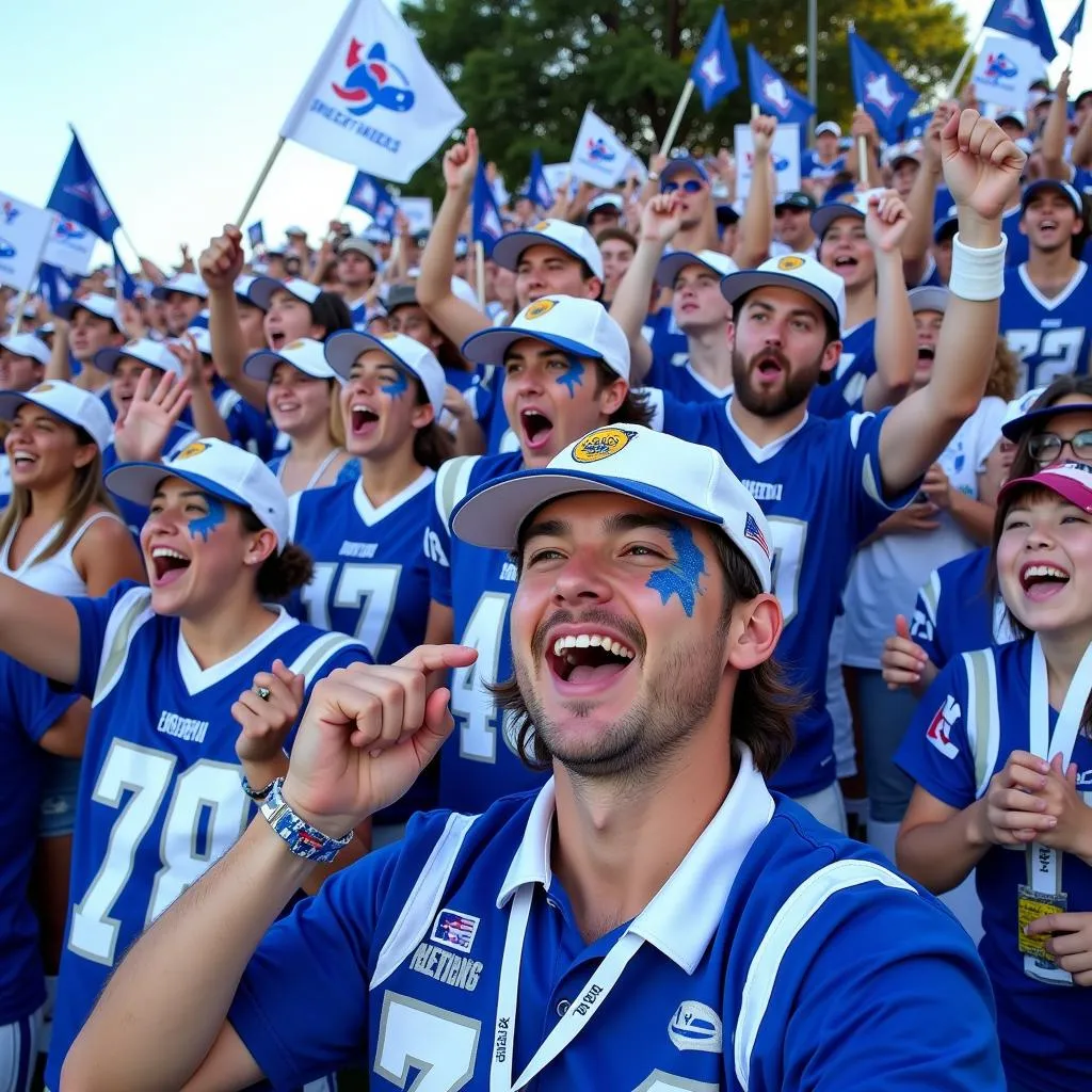 Apopka High School football fans cheering