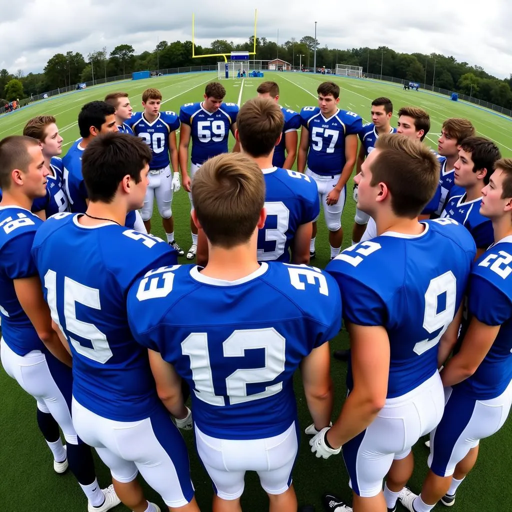 Apopka High School football team in action