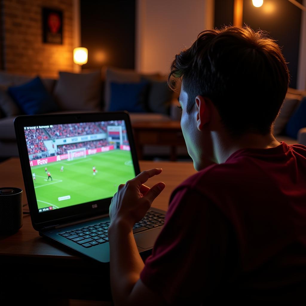 Fan Watching Appling County Football Online