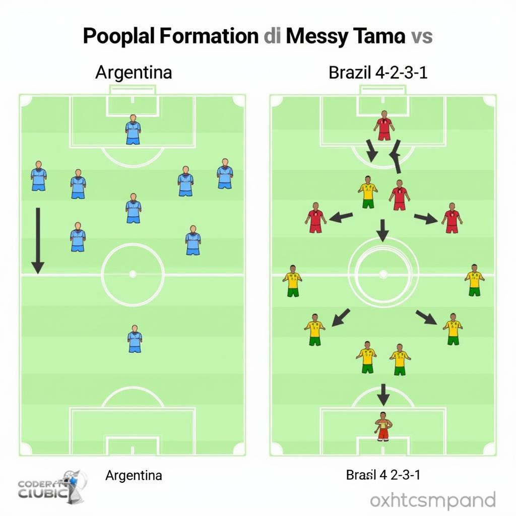 Argentina and Brazil tactical formations