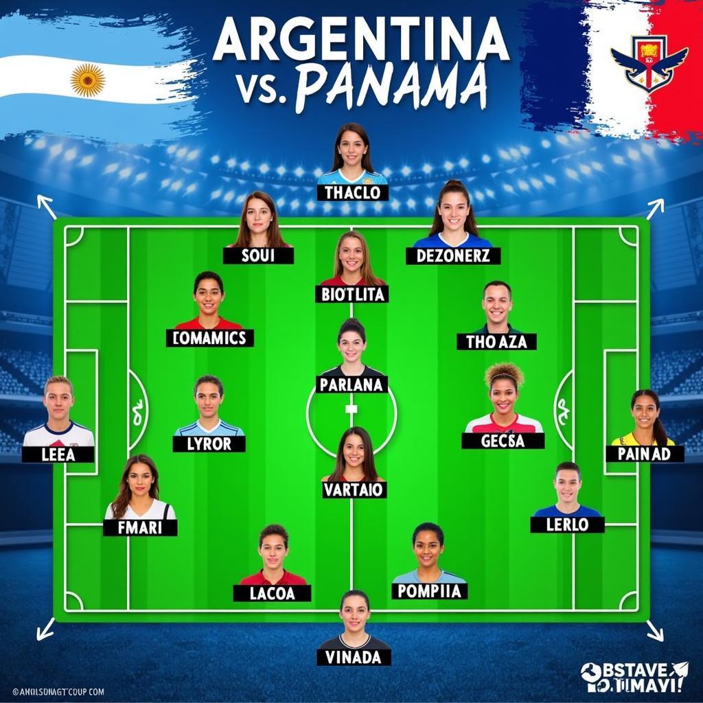 Đội hình Argentina và Panama