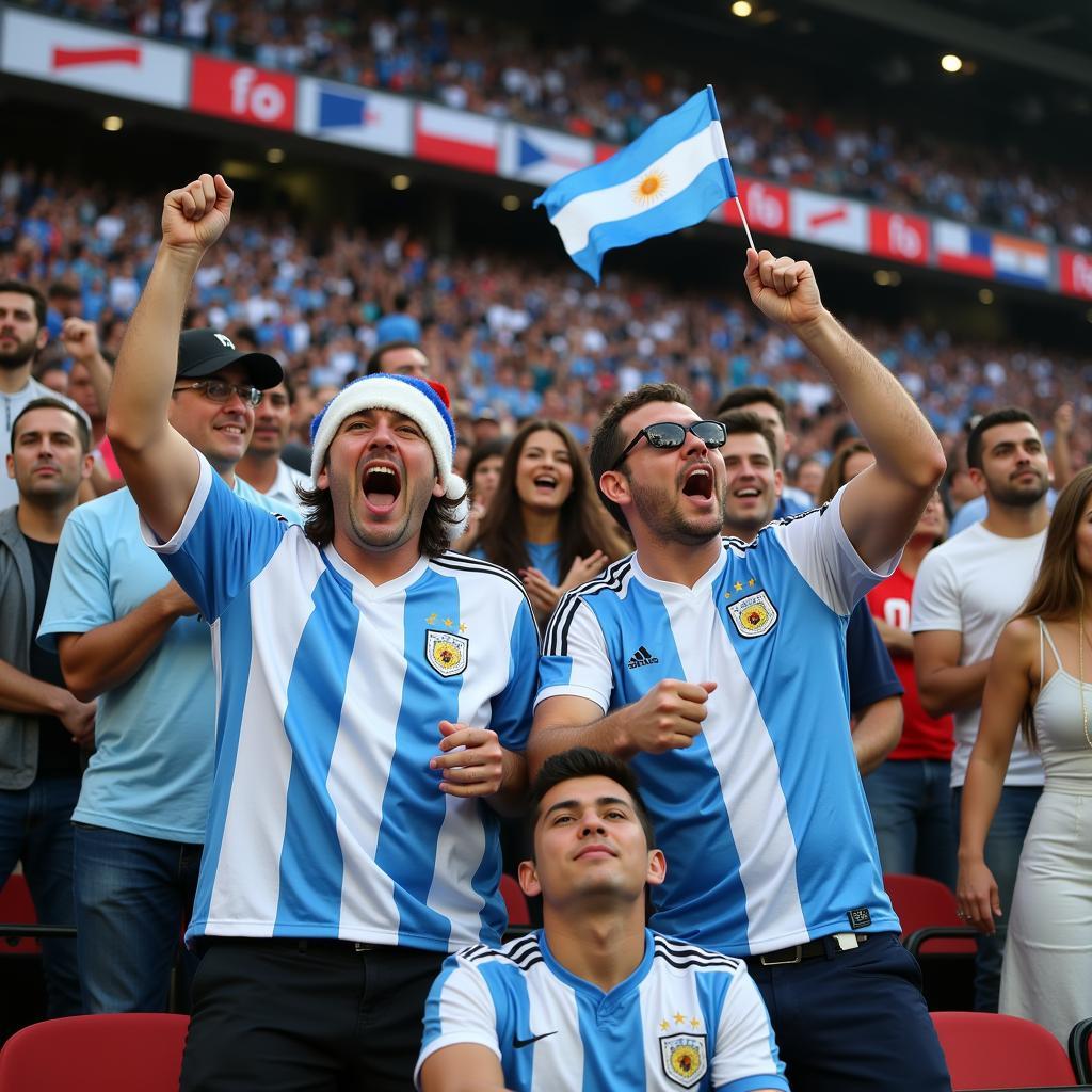 Cổ động viên Argentina và Panama