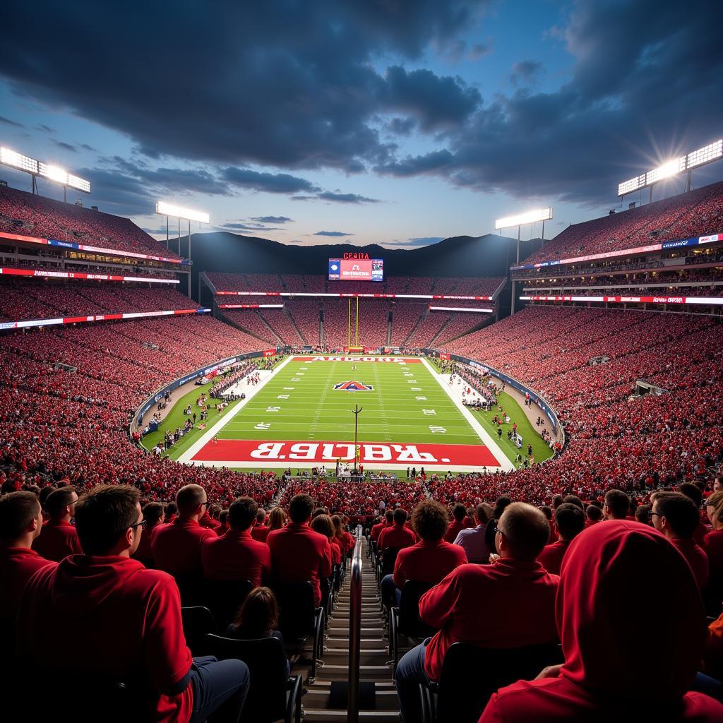 Arizona Wildcats Football Game at Arizona Stadium