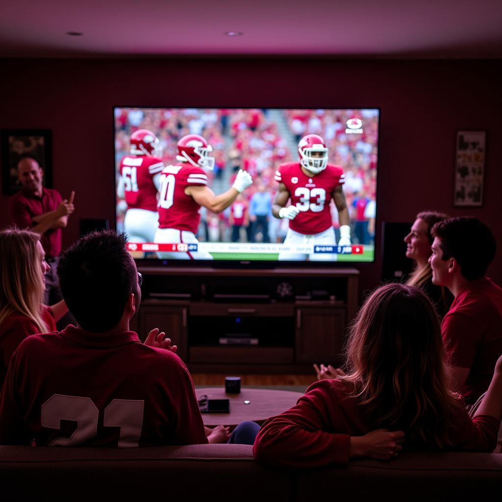 Arkansas football game on TV