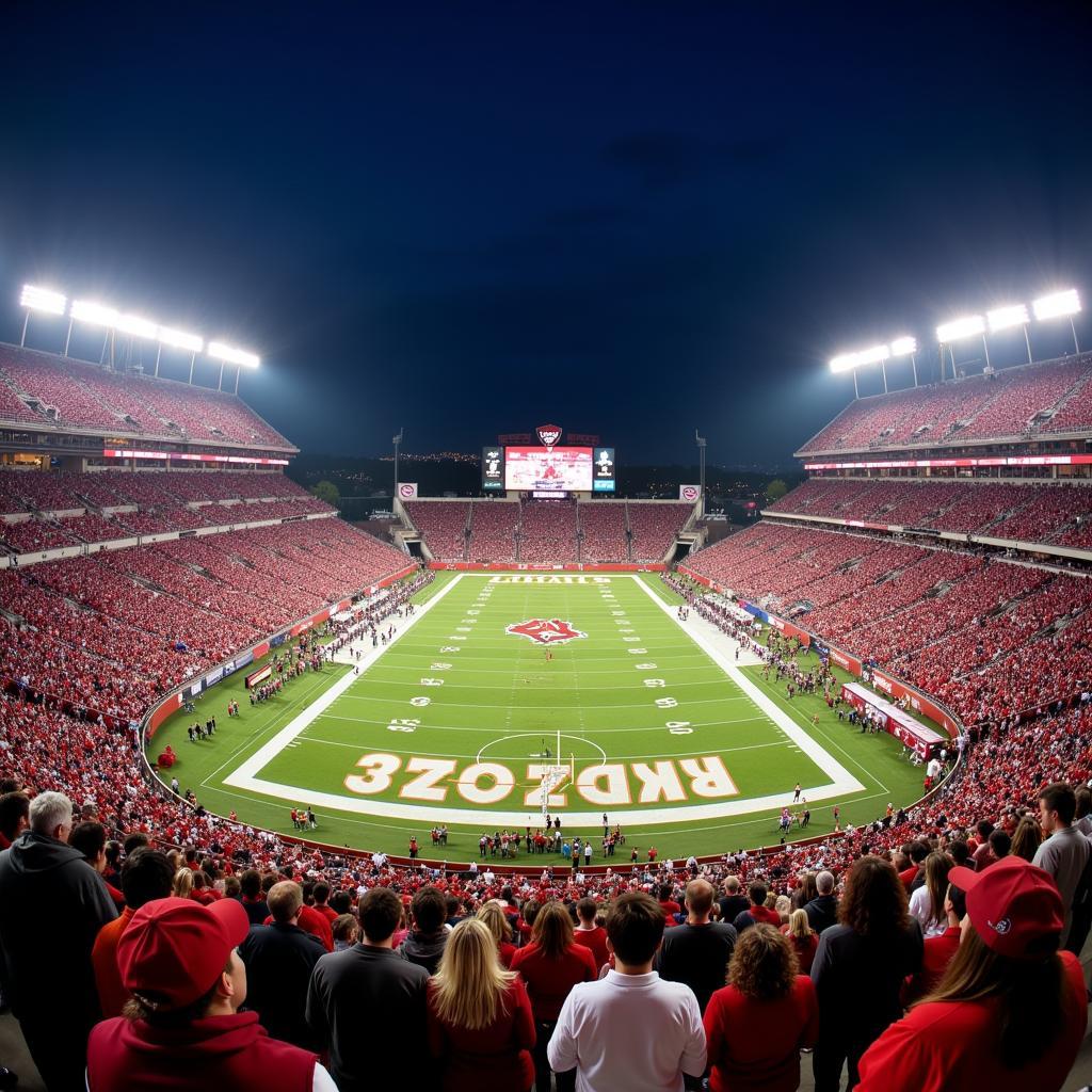 Arkansas High School Football Playoffs Action Shot