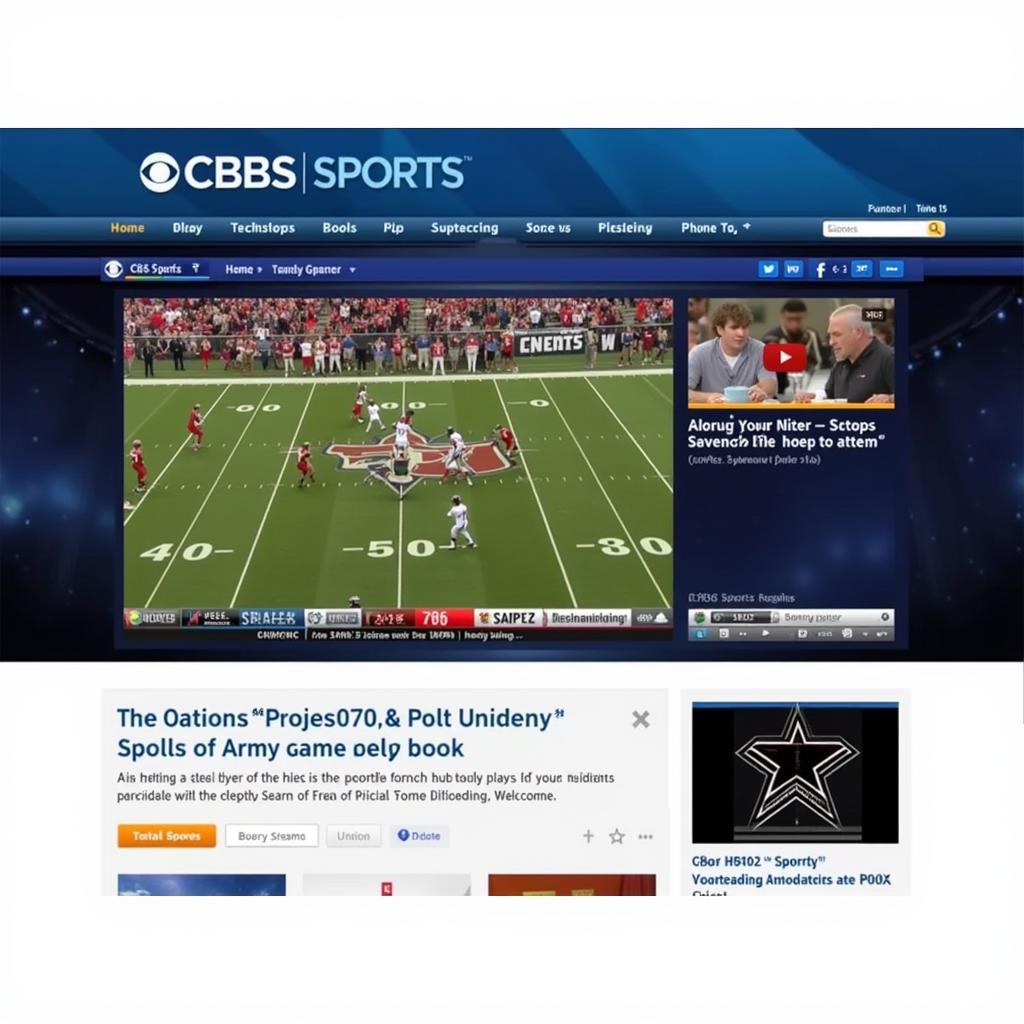 CBS Sports Live Stream of Army Football