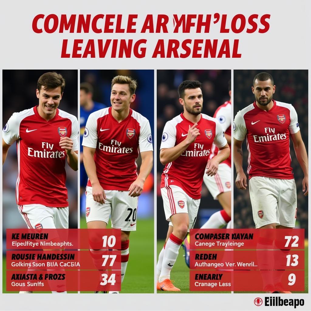 Những cầu thủ rời Arsenal trong kỳ chuyển nhượng mùa hè