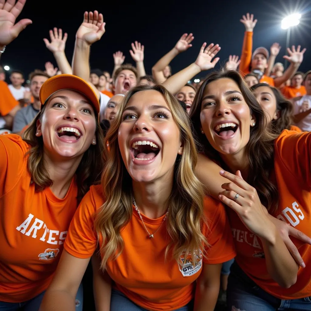 Artesia Bulldog Football Fans Celebrating