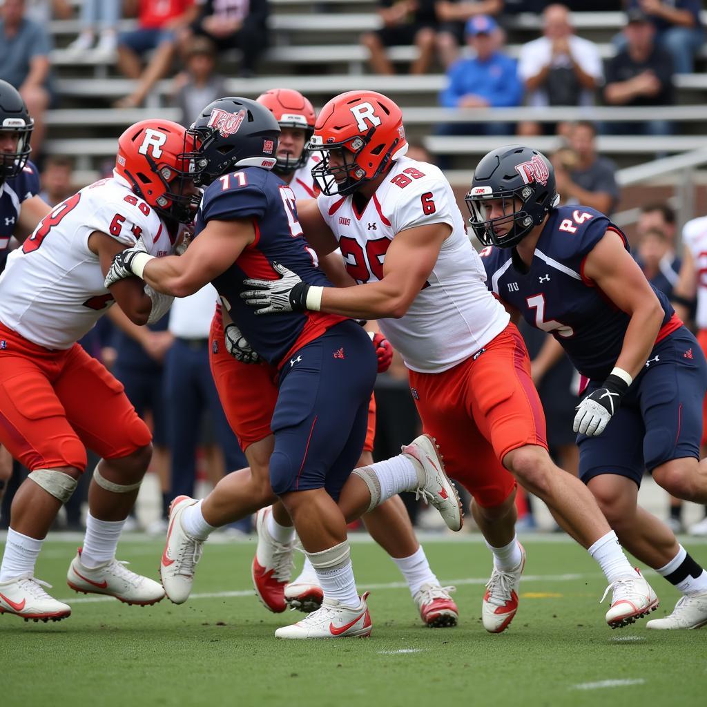 Artesia Pioneers Defense Tackling an Opponent in 2019