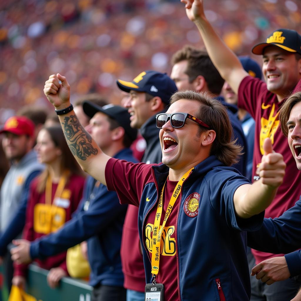 ASU and UOFA fans celebrating