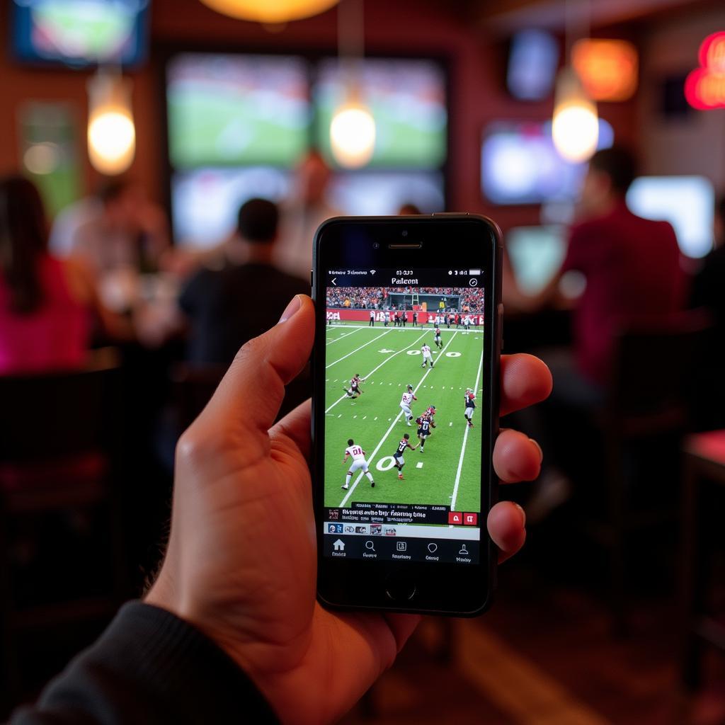 Atlanta Falcons live stream on mobile phone