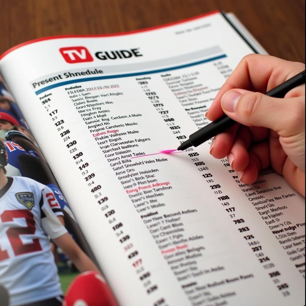 Atlanta Falcons Schedule on TV Guide