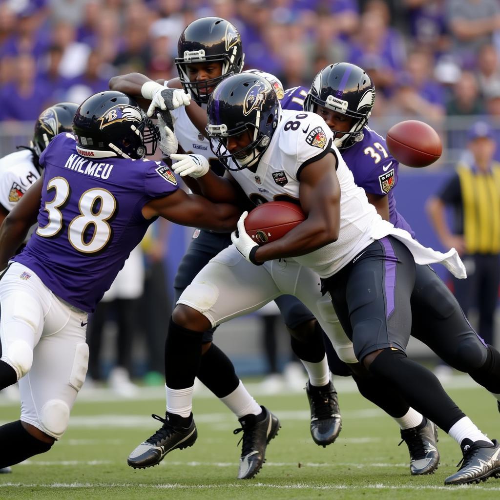 Atlanta Ravens Players in Action