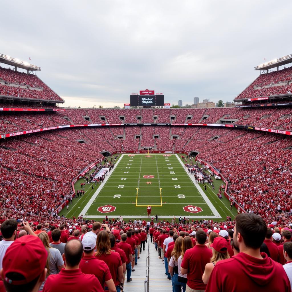 Fans at Oklahoma Football Game