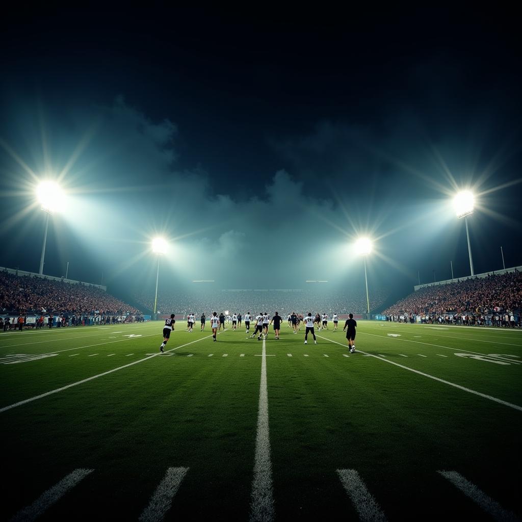 Avon Eagles football game action