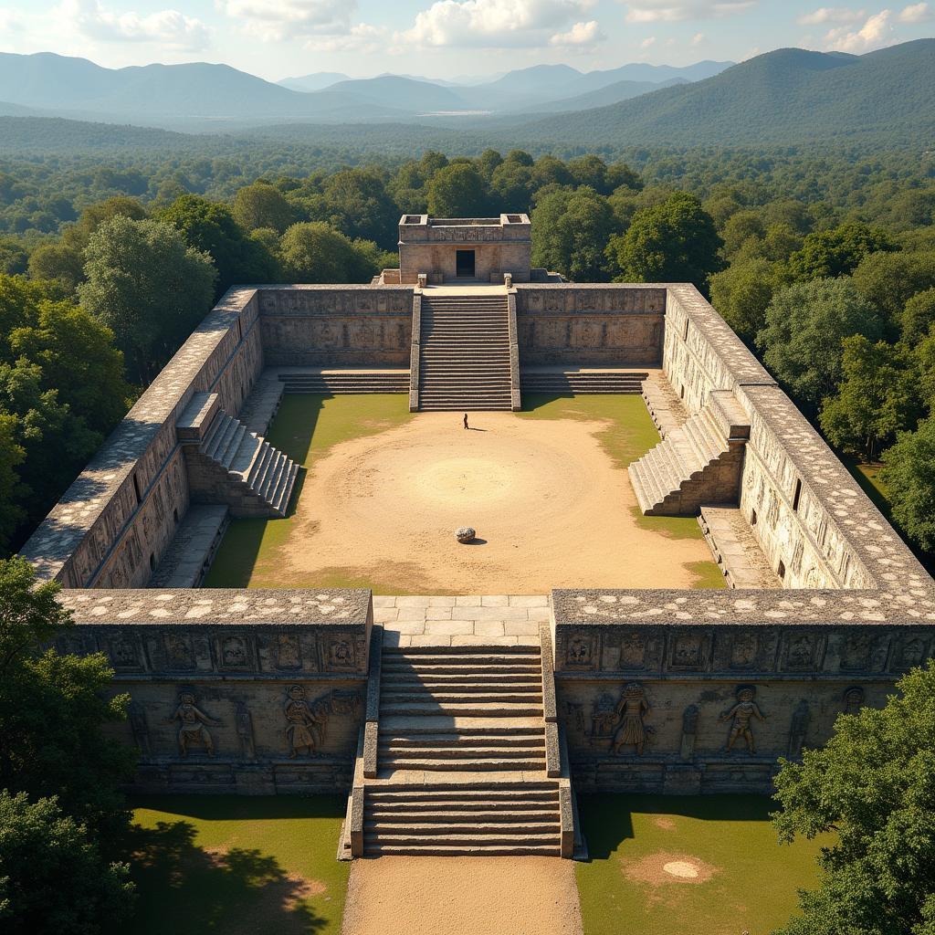 Ceremonial Aztec Ball Court