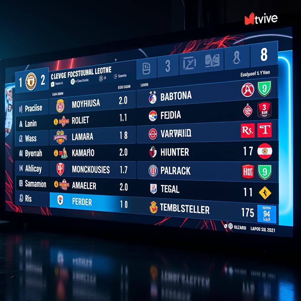 Live Football Scoreboard