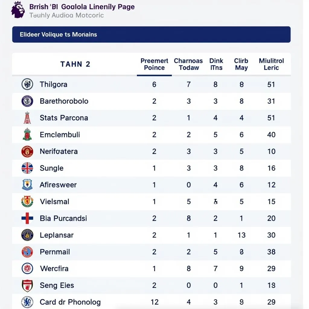 English Premier League table after yesterday's matches