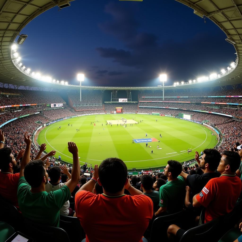 Passionate fans of Bangladesh and India