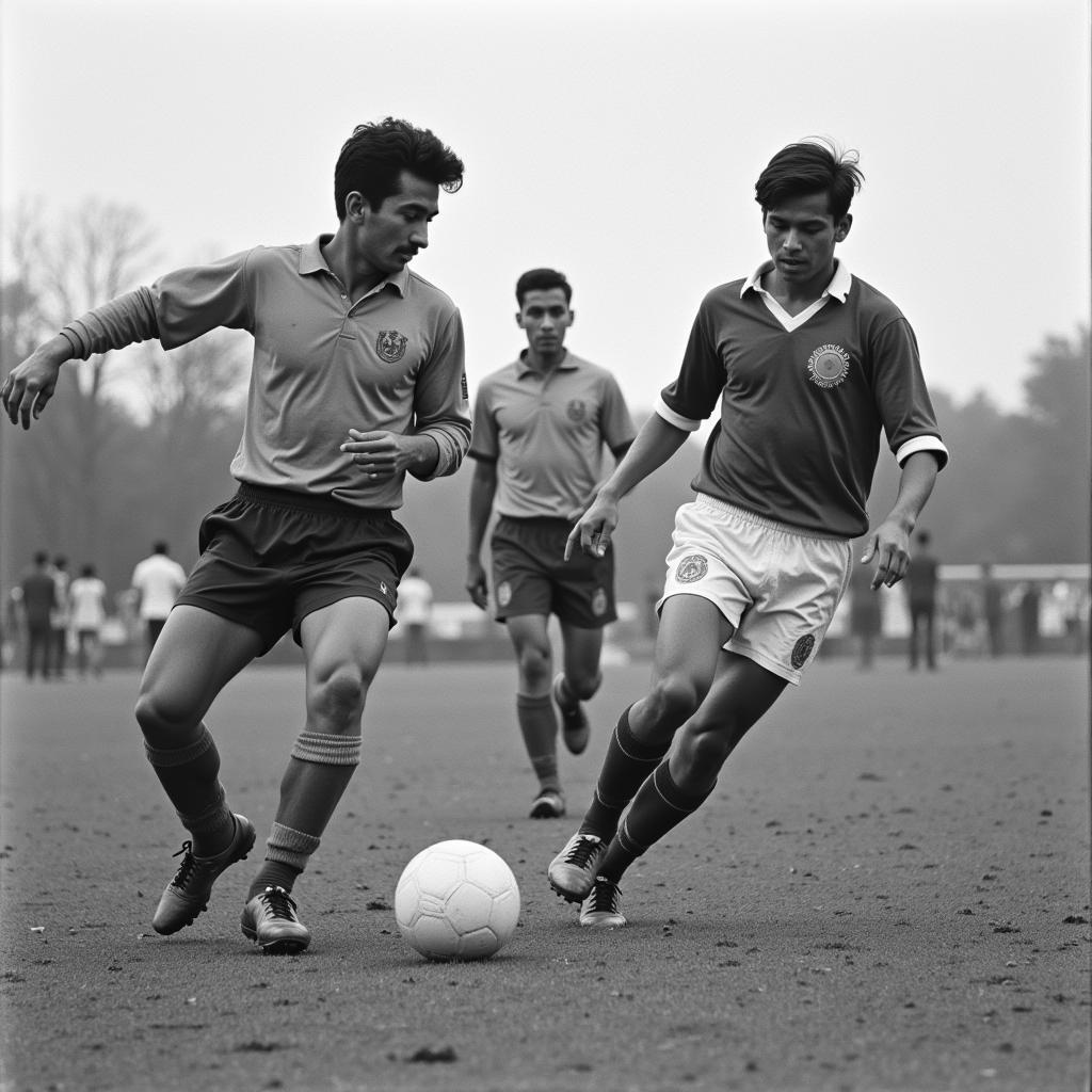 Bangladesh and India national teams facing off in a past match