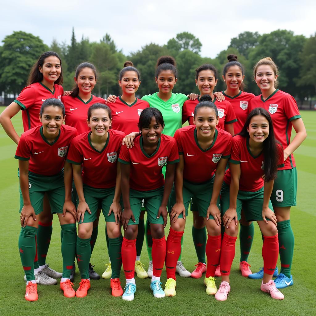 Bangladesh Women's Football Team Lineup