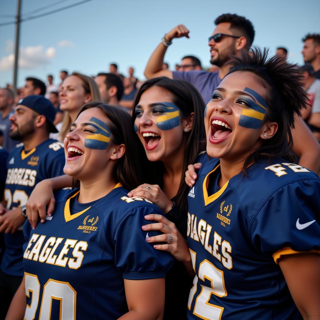 Barbers Hill Football Fans Celebrating