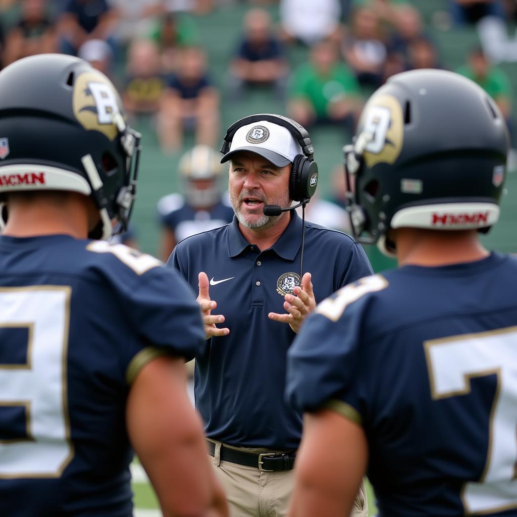 Barberton High School Football Coach Addresses His Team