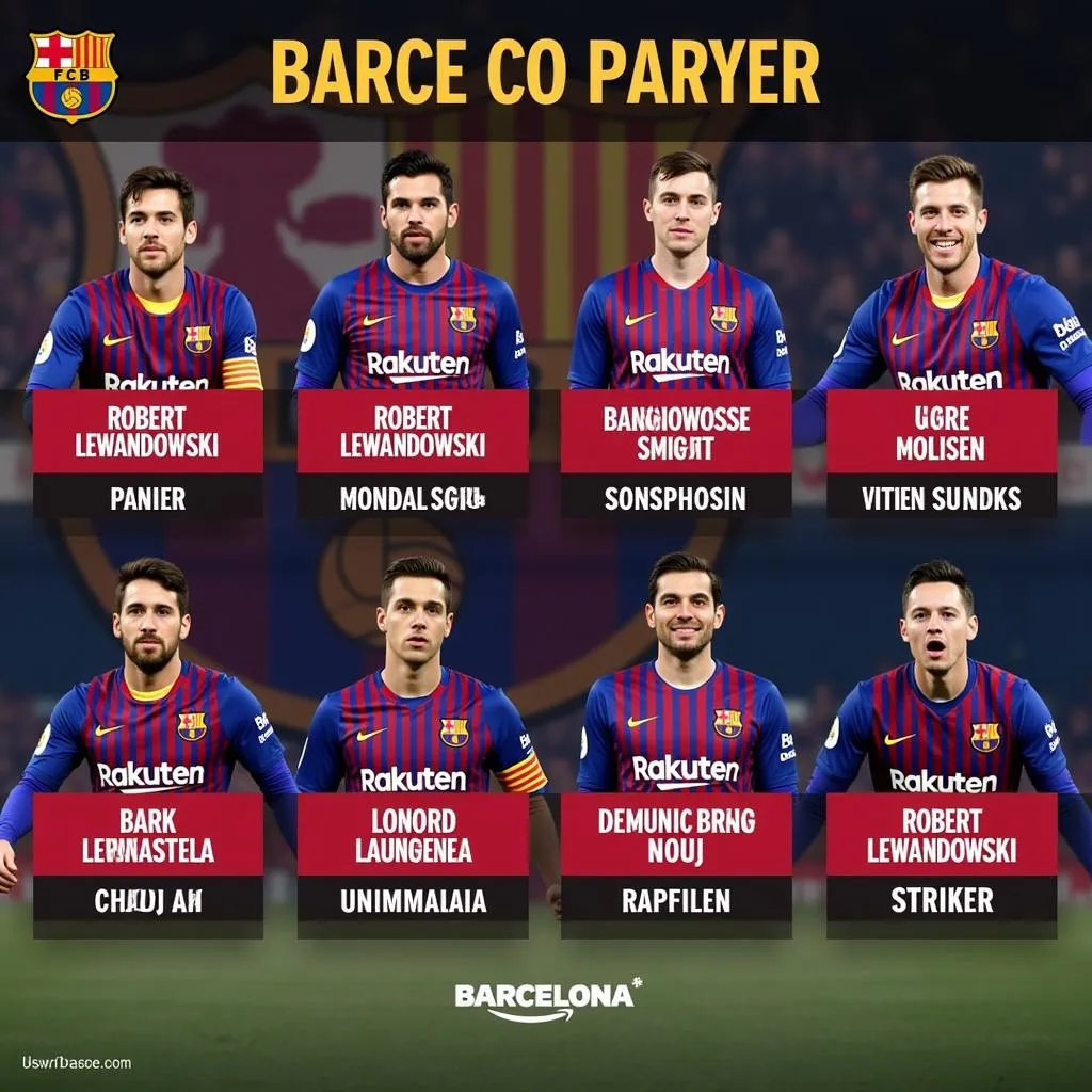 Barcelona's Roster of Top Players