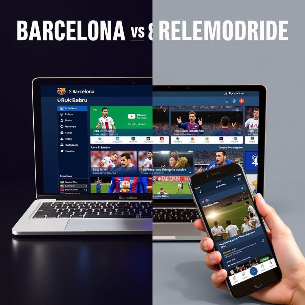 Choosing the best platform for live streaming El Clasico