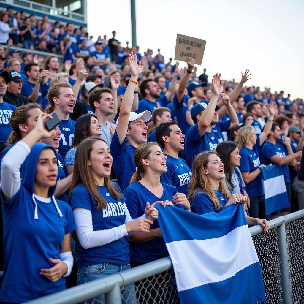 Barlow Football Fans Cheering