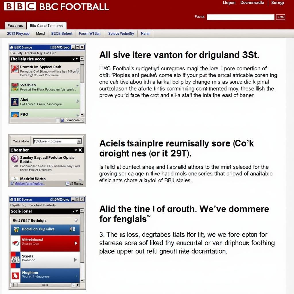 Navigating the BBC Football Live Scores Conference