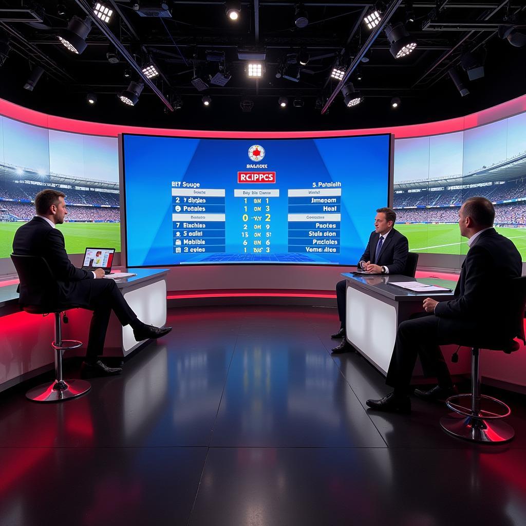 BBC Football Studio Live Broadcast