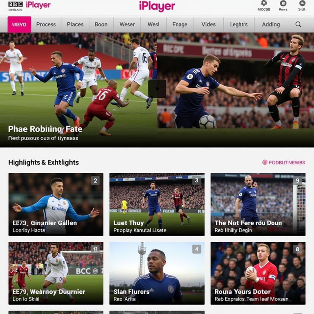 BBC iPlayer Football Highlights