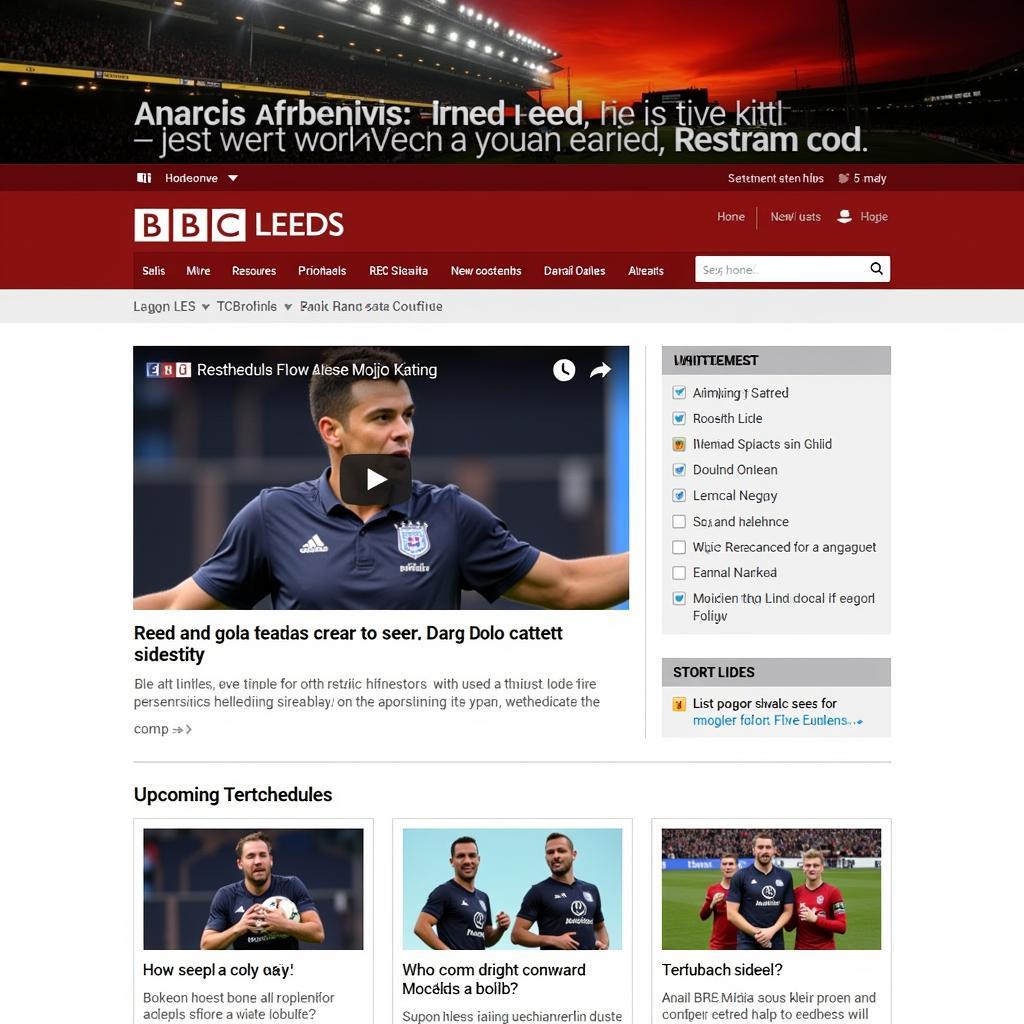 BBC Radio Leeds website