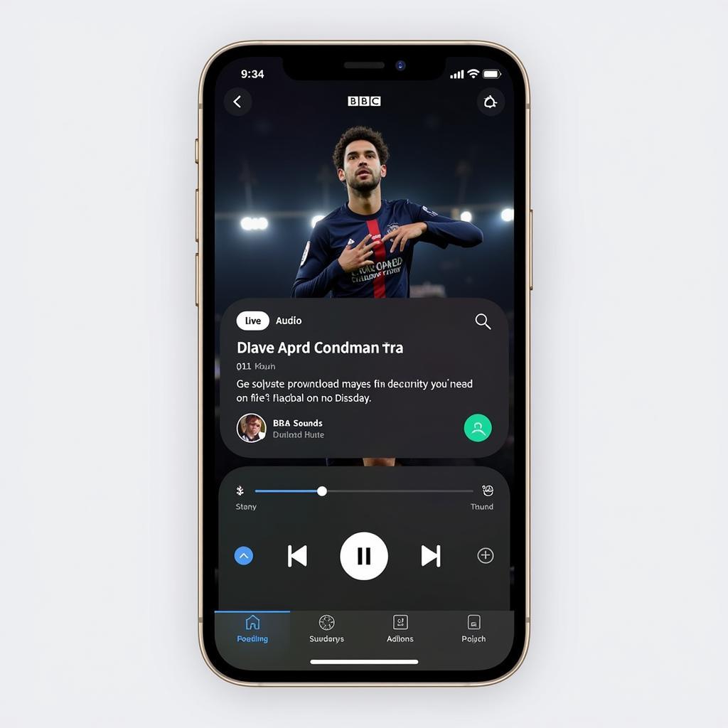 BBC Sounds App - Live Football