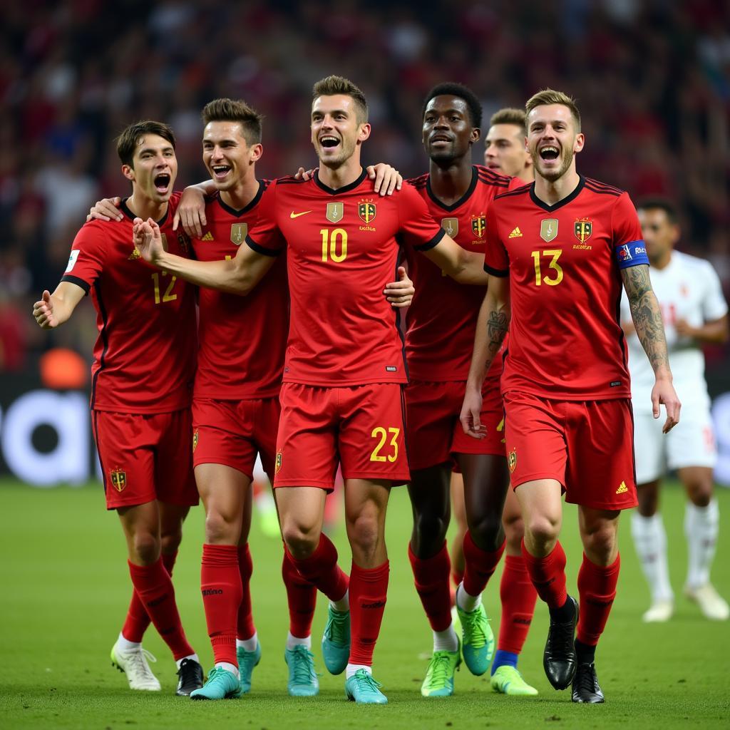 Belgium National Team Celebration